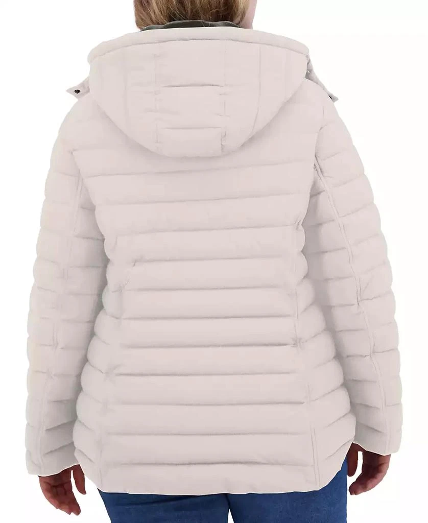 Nautica Plus Size Faux-Fur-Trim Hooded Packable Puffer Coat 2