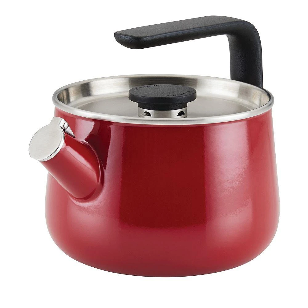 KitchenAid Enameled Steel Induction 2 Qt Whistling Tea Kettle 1