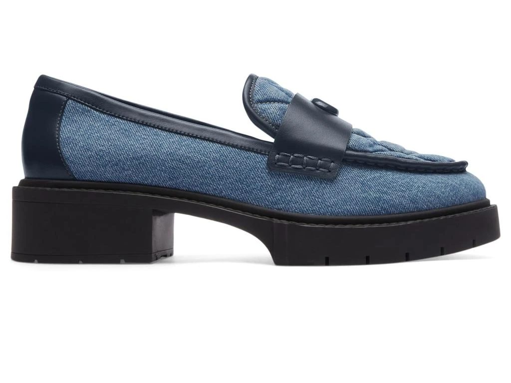 Coach Leah Quilted Denim Loafer 4