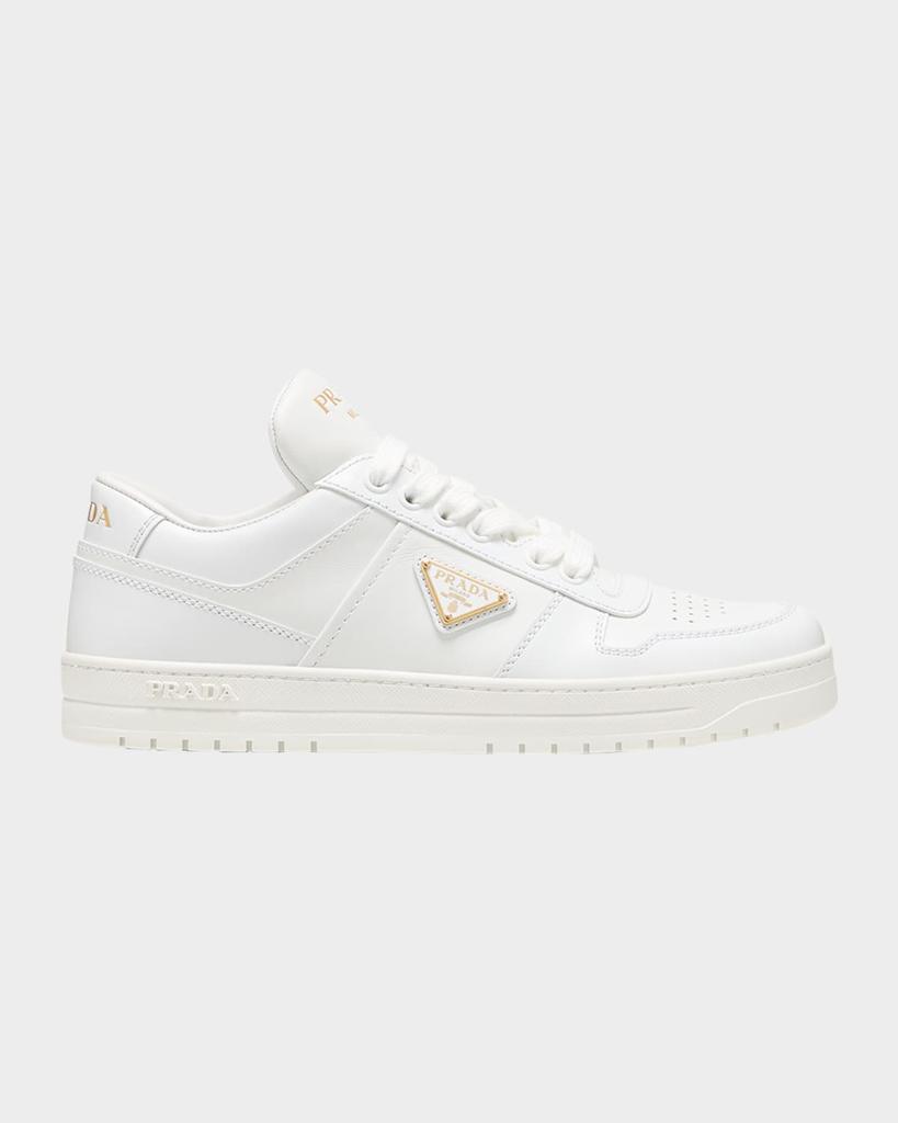 Prada Downtown Leather Low-Top Sneakers