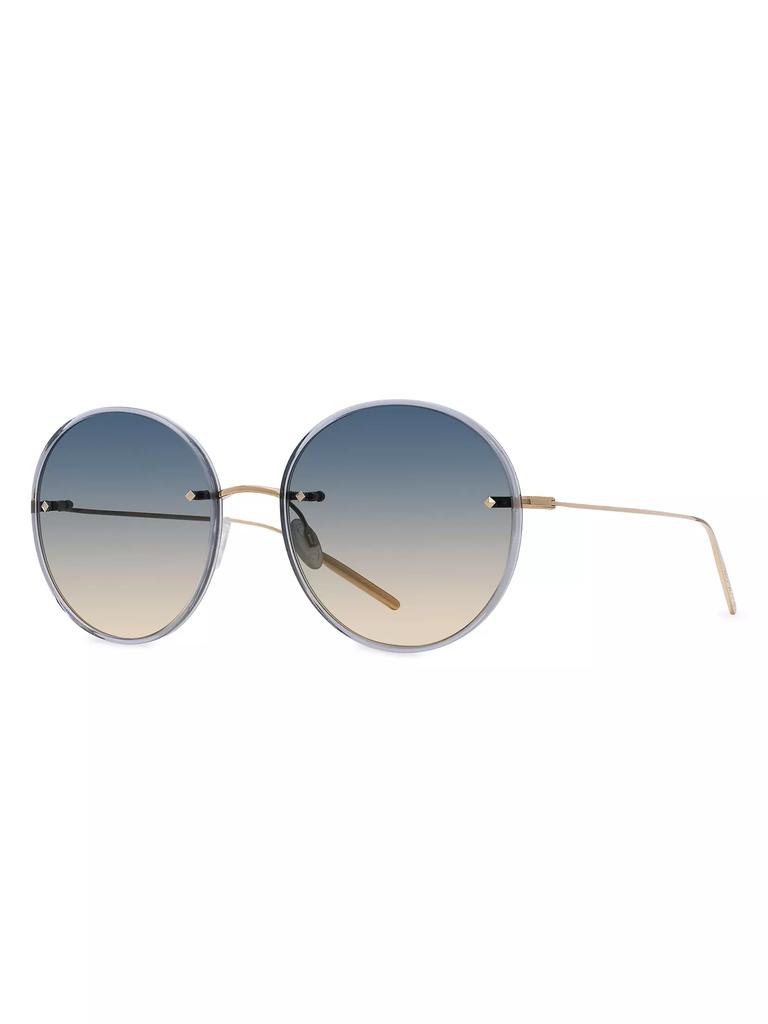 Barton Perreira Rimless Rigby 58MM Round Sunglasses
