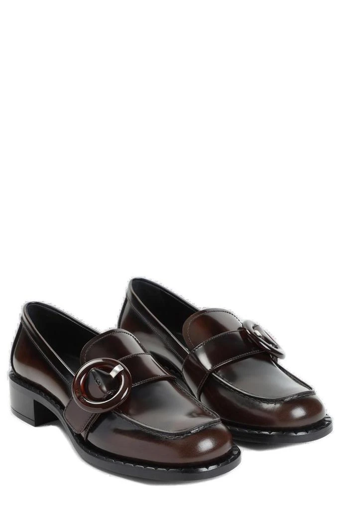 Prada Prada Logo-Engraved Buckled Loafers 3
