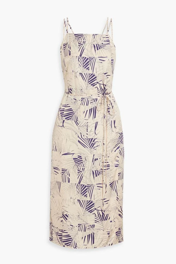 EQUIPMENT Carris wrap-effect printed twill midi dress 1