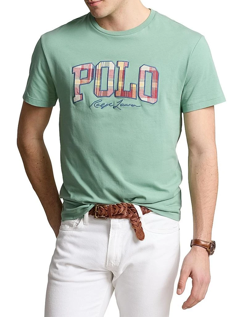Ralph Lauren Madras Logo Jersey Crewneck T-Shirt 3