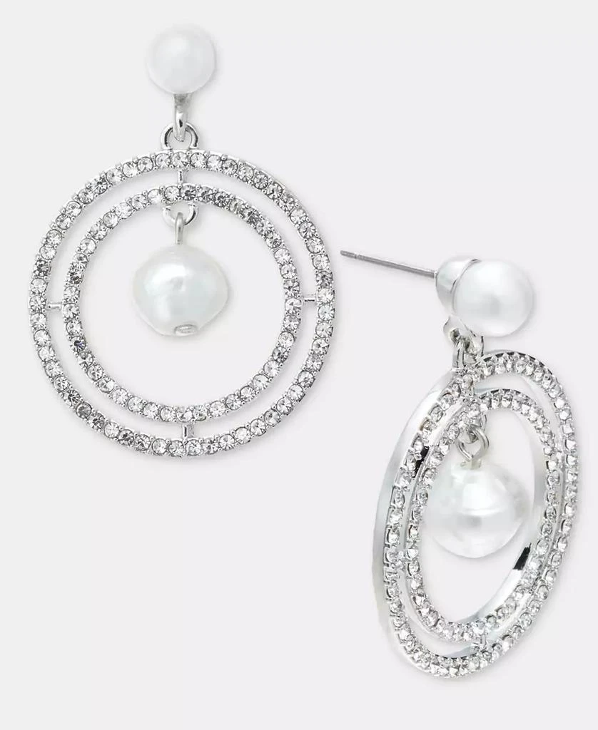 Givenchy Pavé
Imitation Pearl Orbital Drop Earrings 3