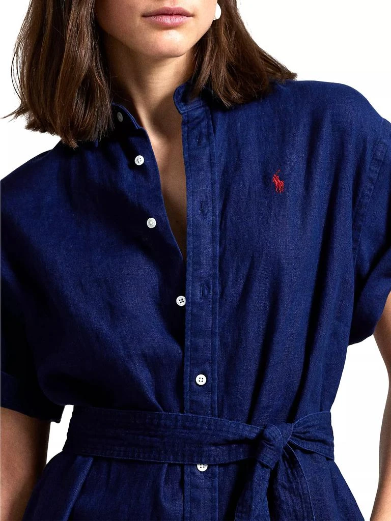 Ralph Lauren Linen Belted Shirtdress 6