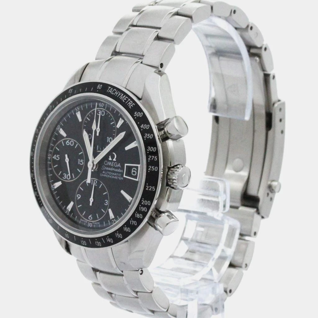 Omega Omega Black Stainless Steel Speedmaster 3210.50 Automatic Men's Wristwatch 39 mm 2
