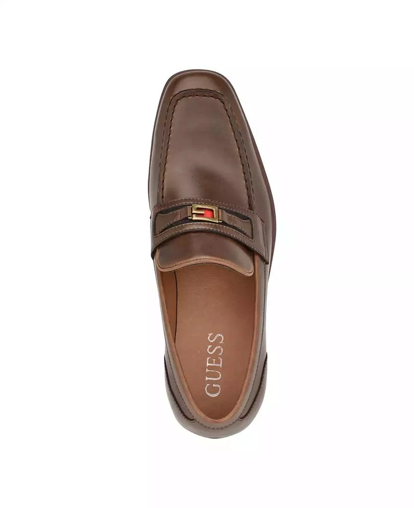 GUESS Men's Handle Square Toe Slip On Dress Loafers 4