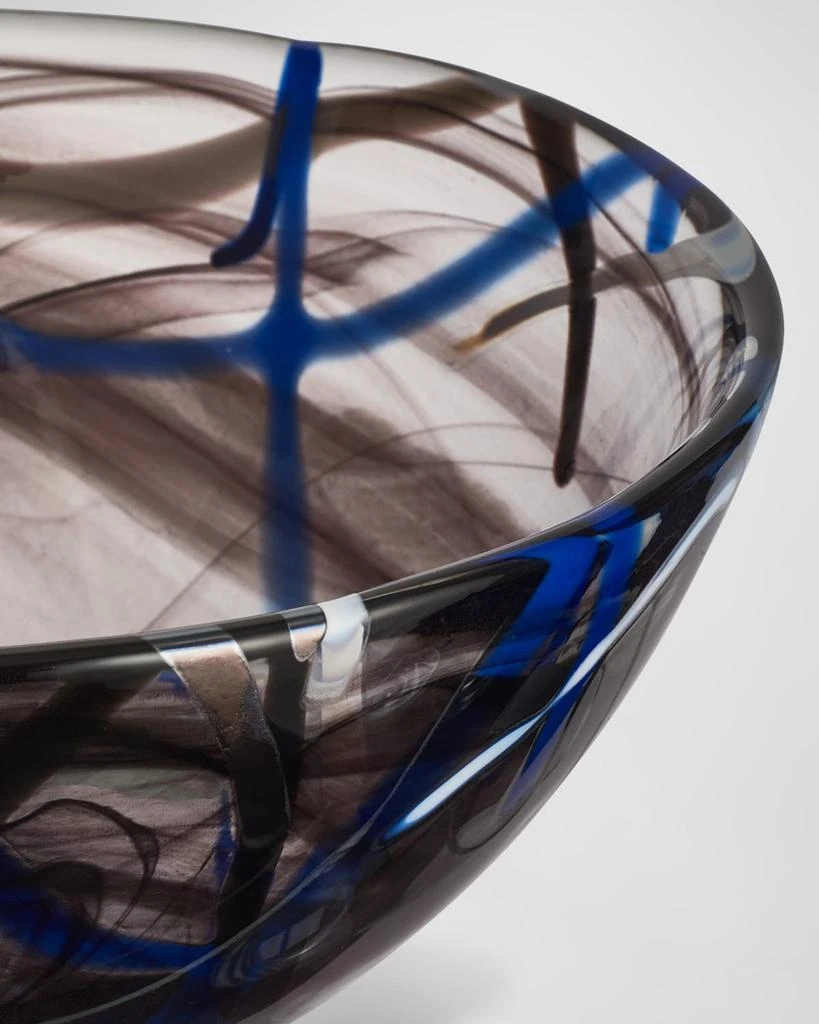 Kosta Boda Contrast Black Bowl, Medium 2