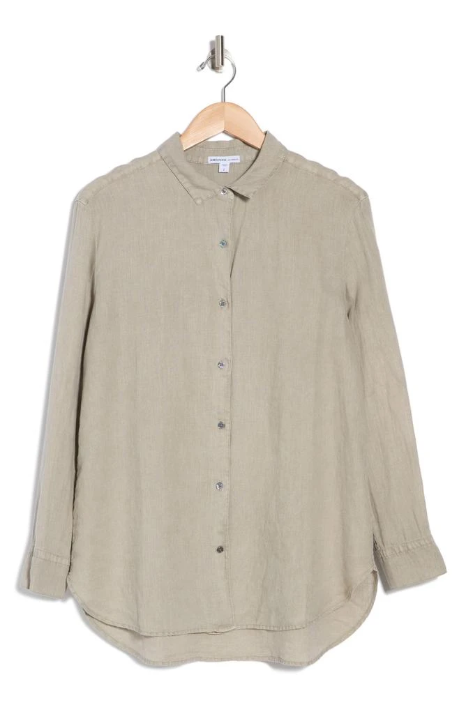 James Perse Lightweight Linen Button-Up Shirt 1