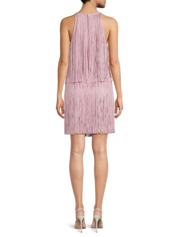 Herve Leger Tiered Fringe Mini Shift Dress 2
