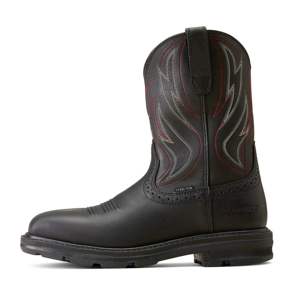 Ariat Sierra 10 Inch Slip Resistant Wide Steel Toe Work Boots 3