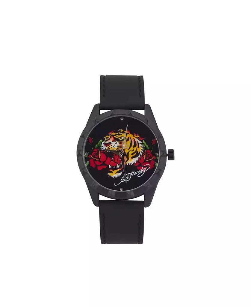 Ed Hardy Women's Quartz Black Silicone Watch 1