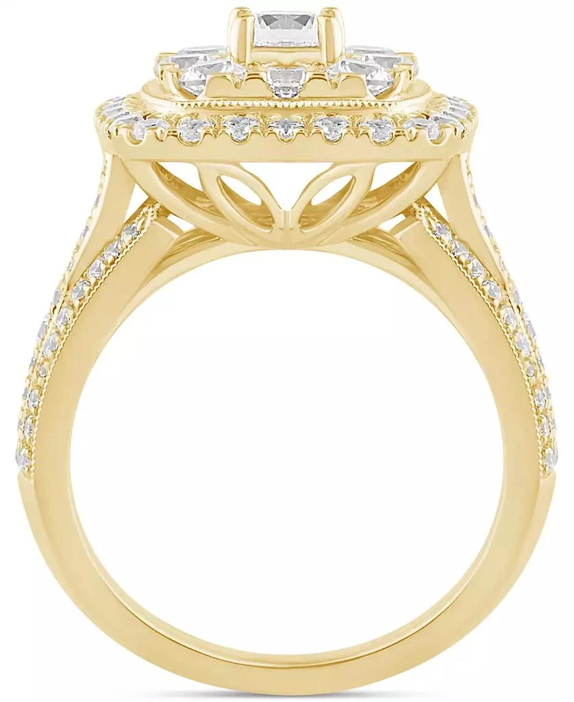 Macy's Diamond Cluster Engagement Ring (2 ct. t.w.) in 14k Yellow Gold 3
