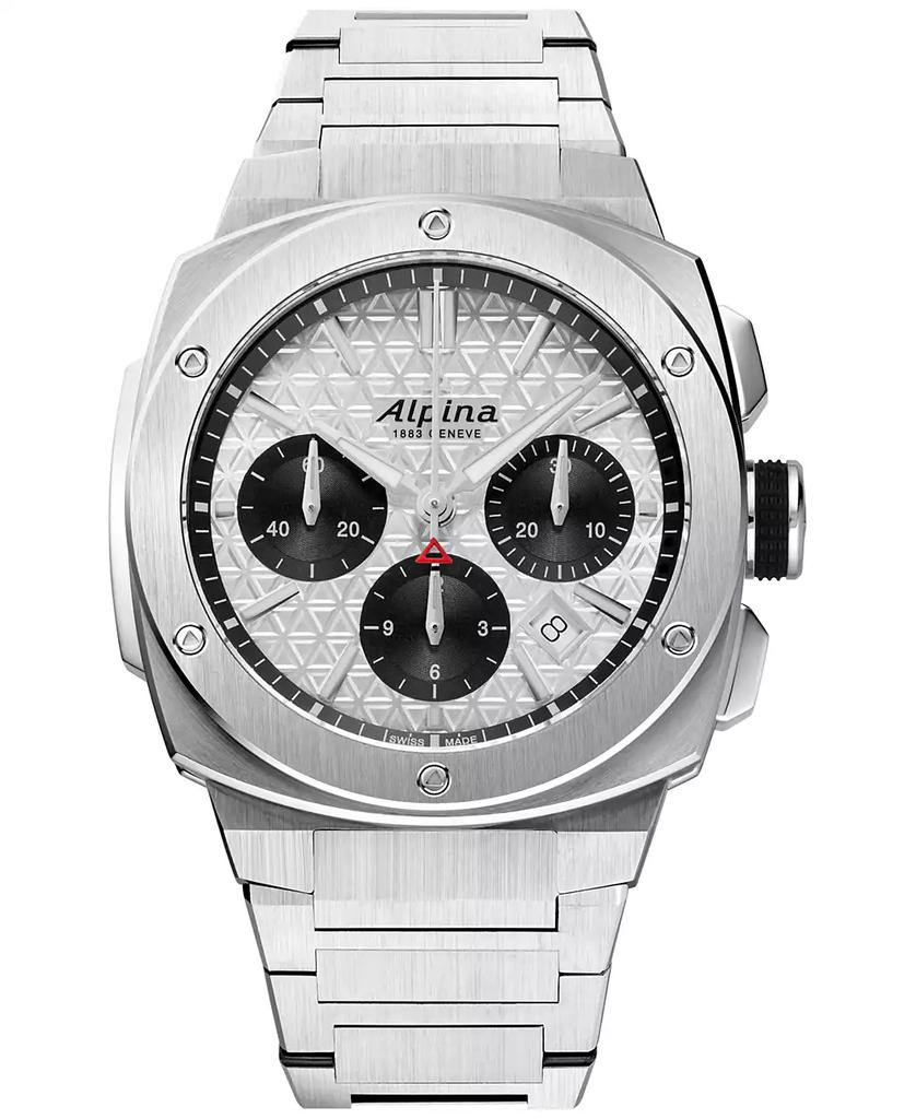 Alpina Men's Swiss Chronograph Alpiner Stainless Steel Bracelet Watch 41mm