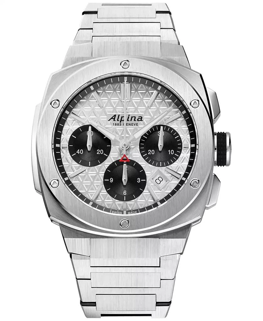 Alpina Men's Swiss Chronograph Alpiner Stainless Steel Bracelet Watch 41mm 1