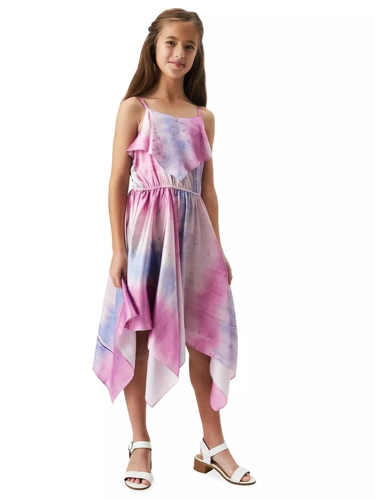 Bardot Girl's Addy Tie-Dye Print Handkerchief Dress 3