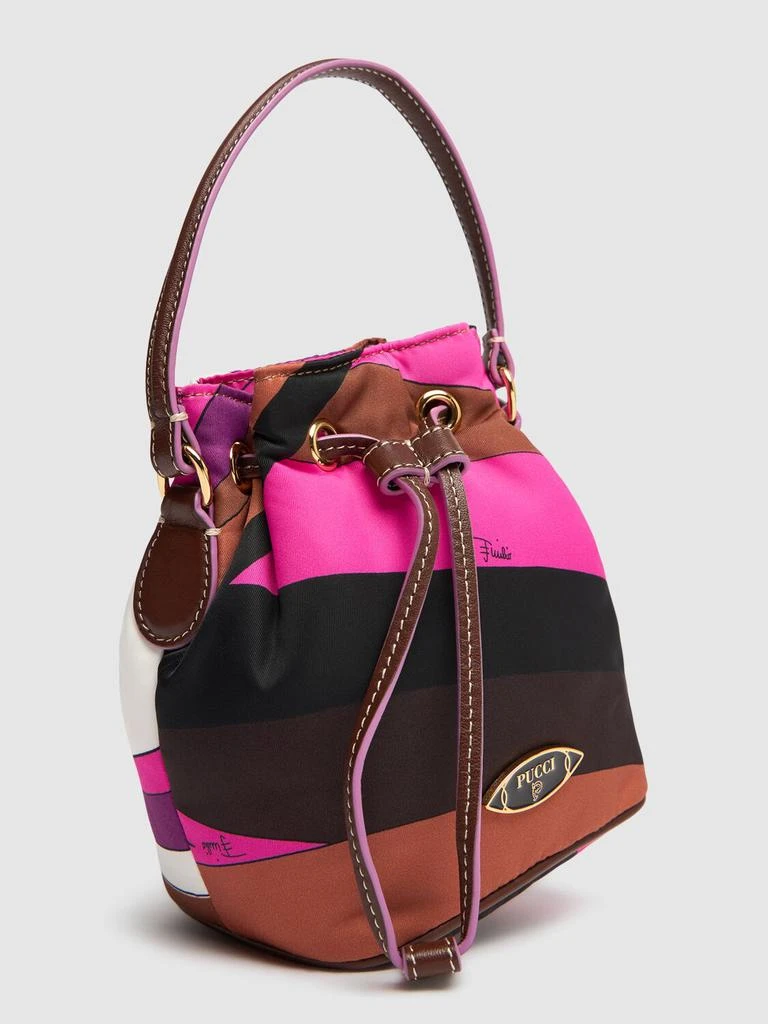 PUCCI Small Nylon Drawstring Basket Bag 3