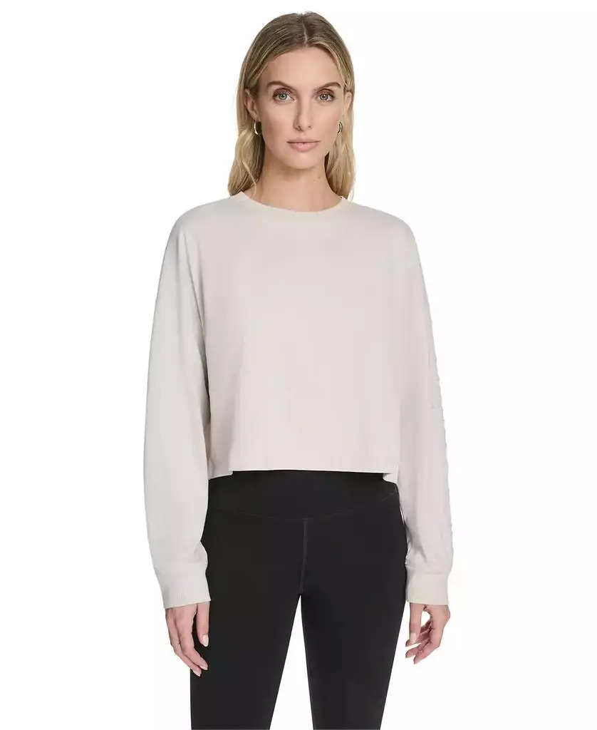 Calvin Klein Performance Women's Logo Cropped Long-Sleeve Top