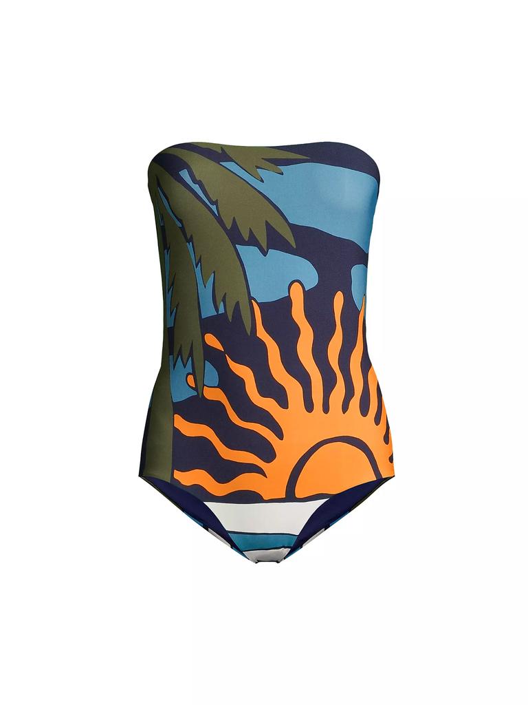 Cala de la Cruz Sonne Alison Strapless One-Piece Swimsuit