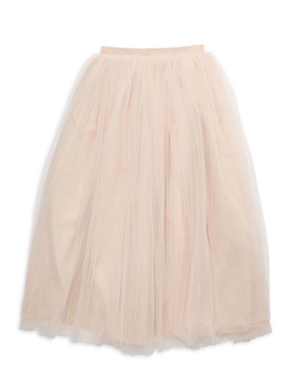 Pippa & Julie Girl's Ashley 2-Piece Sequin Top & Tulle Maxi Skirt Set