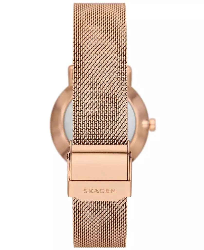 Skagen Women's Kuppel Lille Quartz Three Hand Rose Gold-Tone Stainless Steel Watch, 32mm 3