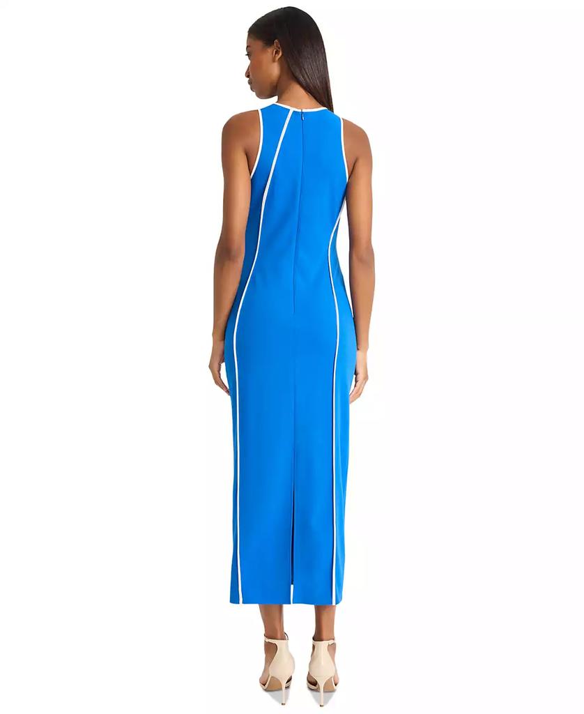 Donna Morgan Women's Piped-Seam Sleeveless Bodycon Dress