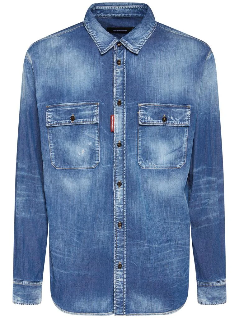 DSQUARED2 Worker Stretch Cotton Shirt 1