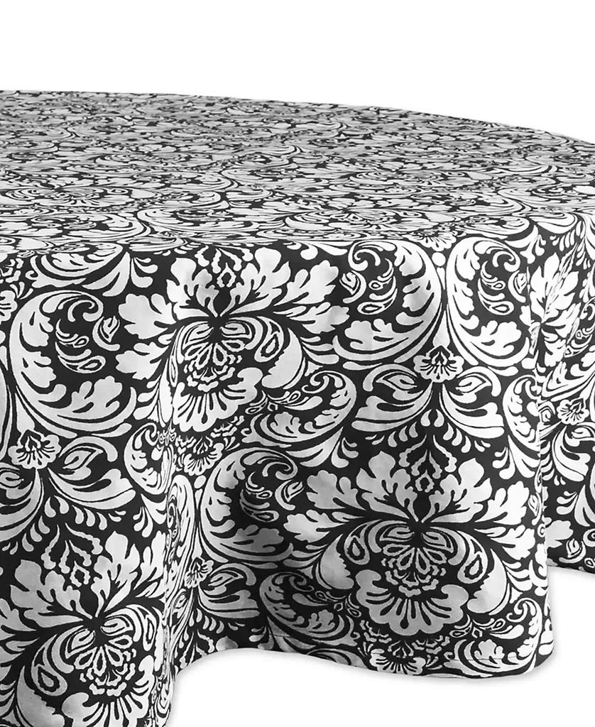 Design Imports Damask Tablecloth 70" Round 1