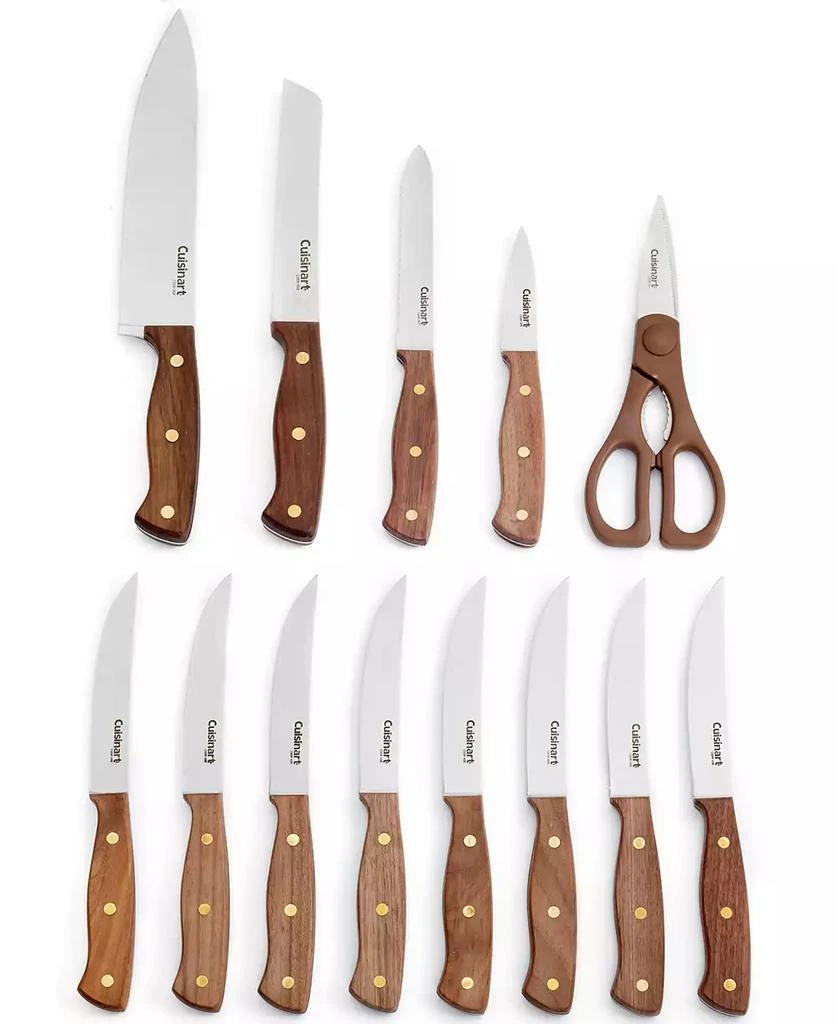 Cuisinart Advantage Wooden Triple Rivet 14-Piece Cutlery Set 2