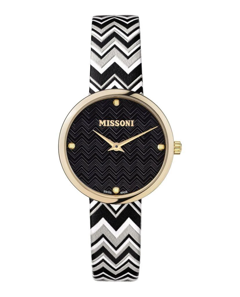 missoni Missoni M1 Leather Watch 4