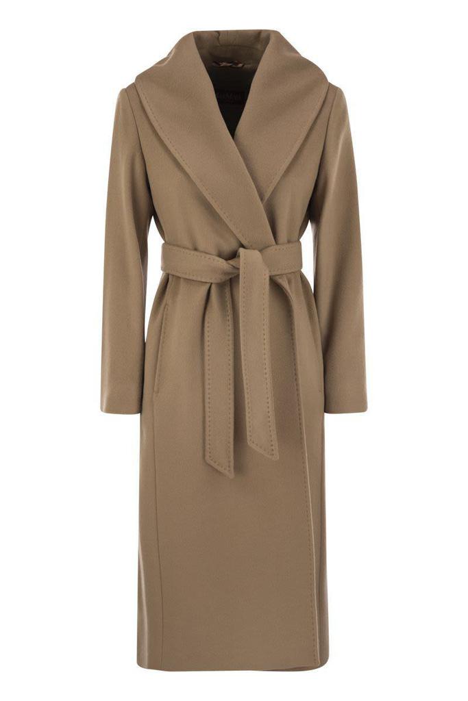 ★ Hamilton Wool  Dress Coat moca Alamo - Wool Silk Blend Robe Coat - Camel – Nanushka
