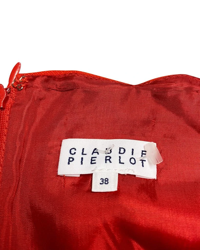 Claudie Pierlot Scalloped Skirt in Red Viscose 5
