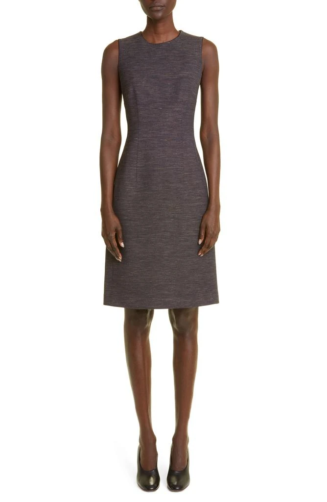 Lafayette 148 New York Harpson Sleeveless Wool Blend Sheath Dress 1