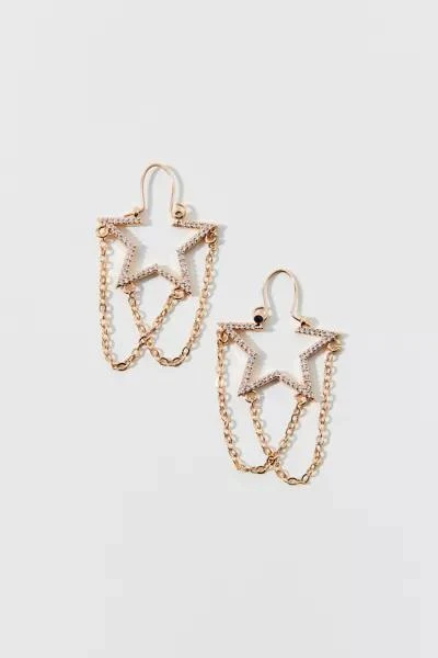 Urban Outfitters Star Chain Hoop Earring 2