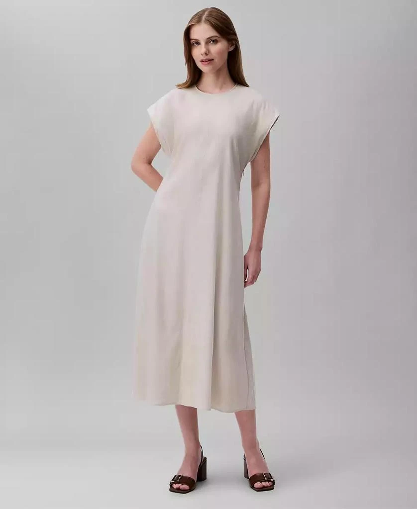 Shop Women's Linen-Blend Dolman-Sleeve Midi Dress on Sale at BeyondStyle   Get 66% Off Women's Linen-Blend Dolman-Sleeve Midi Dress with Limited-Time  Flash Deals, Exclusive Discounts, and Special Offers. Enjoy Unbeatable  Savings on