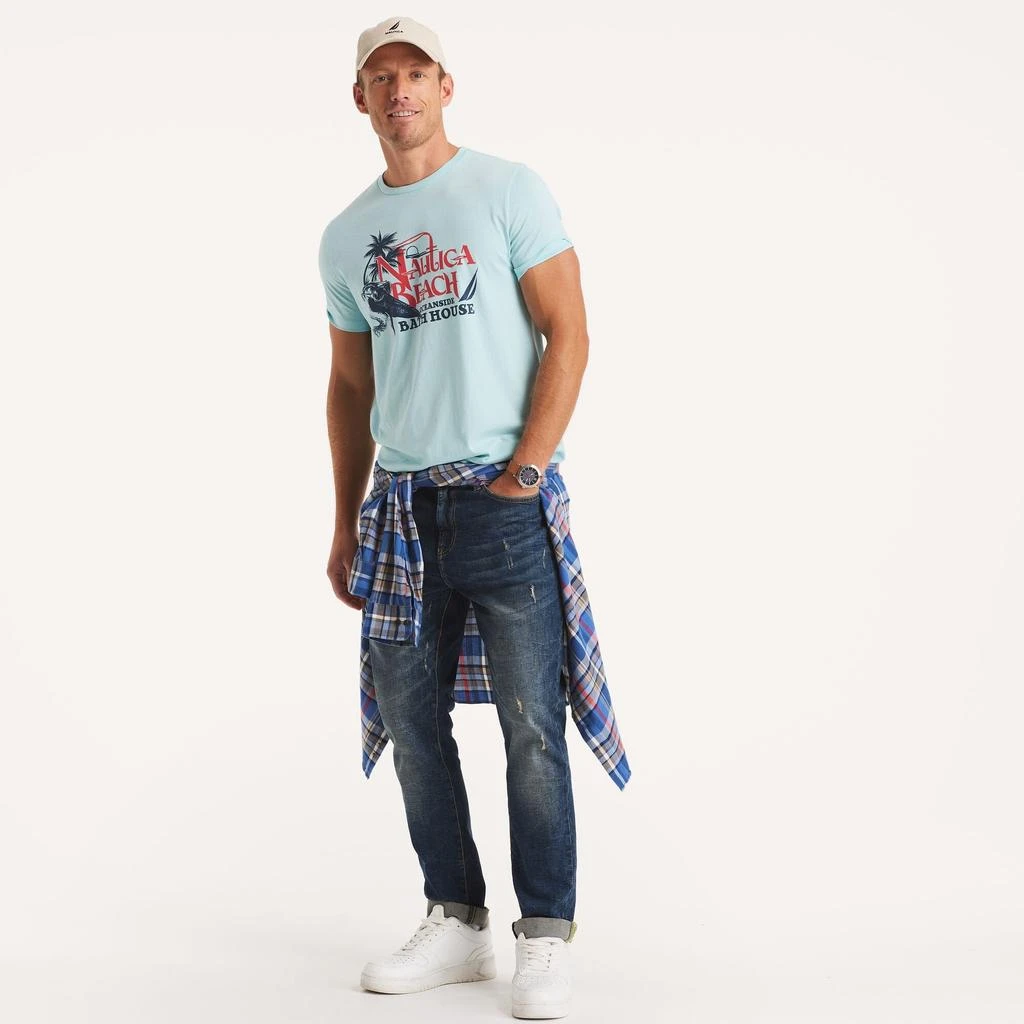 Nautica Mens Mussel Beach Graphic T-Shirt 3