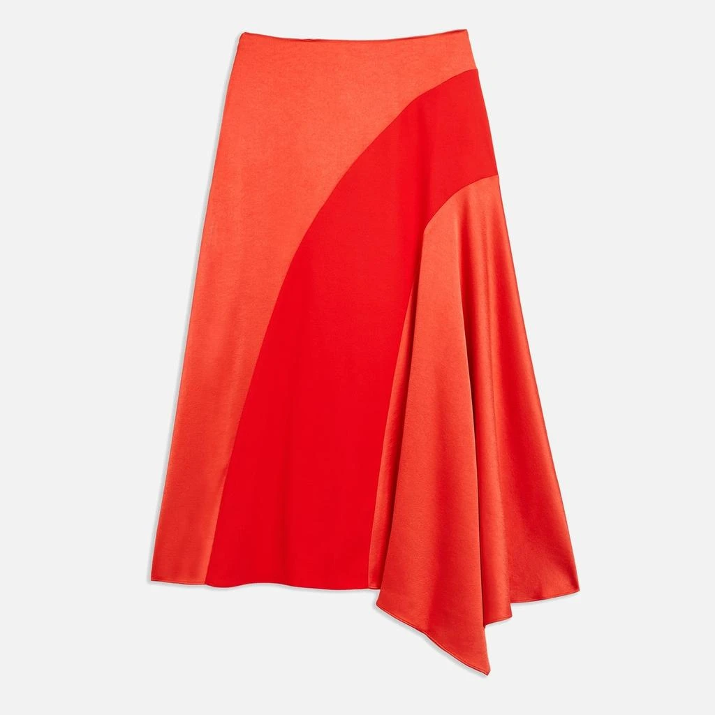 Ted Baker London Ted Baker Bolsena Asymmetric Satin Midi Skirt 2