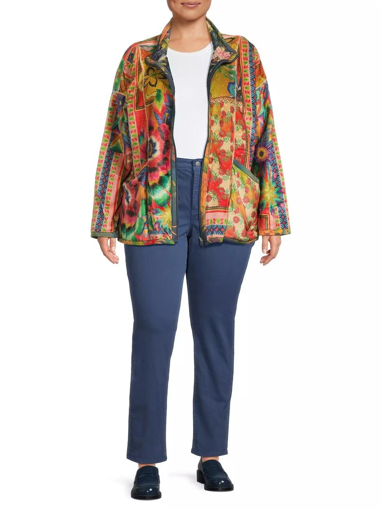 Johnny Was Plus Joan Reversible Zip Jacket 2