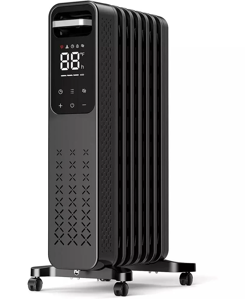 Cowsar 1500W Oil Filled Radiator Heater with Digital Thermostat 
Timer