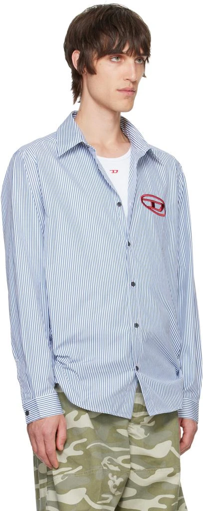 Diesel Blue & White S-Simply-E Shirt 2