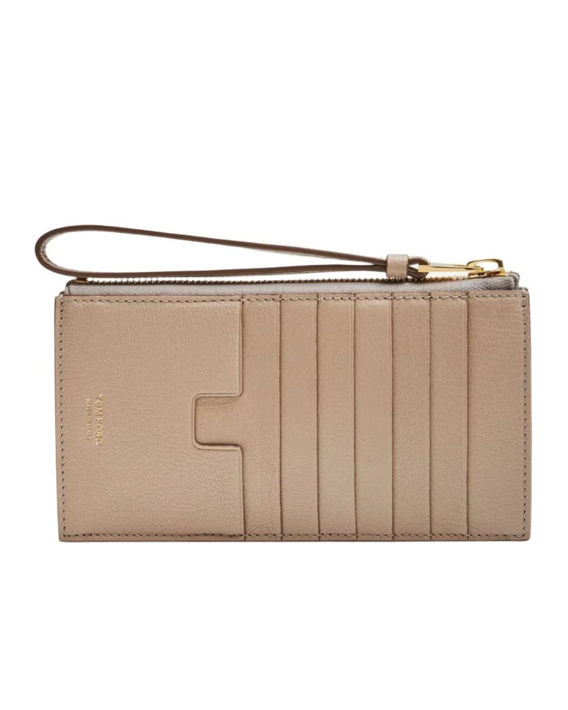Tom Ford Womens Wristlet Wallet In Taupe 1