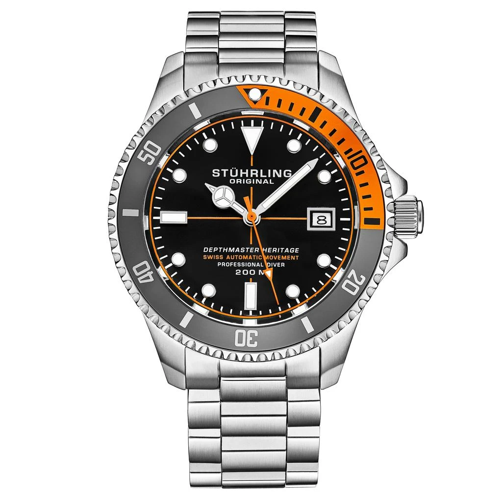 Stuhrling Original Swiss Automatic Depthmaster Heritage 883H 42mm Diver 3