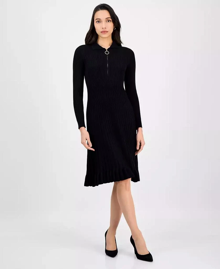 Women's Spread-Collar Long-Sleeve Sweater Dress  On Sale Now with Up to  40% Off | Discover Exclusive Deals & Savings at BeyondStyle  Authentic  Robbie Bee dress|women's fashion|dresses with Limited-Time Discounts, Free