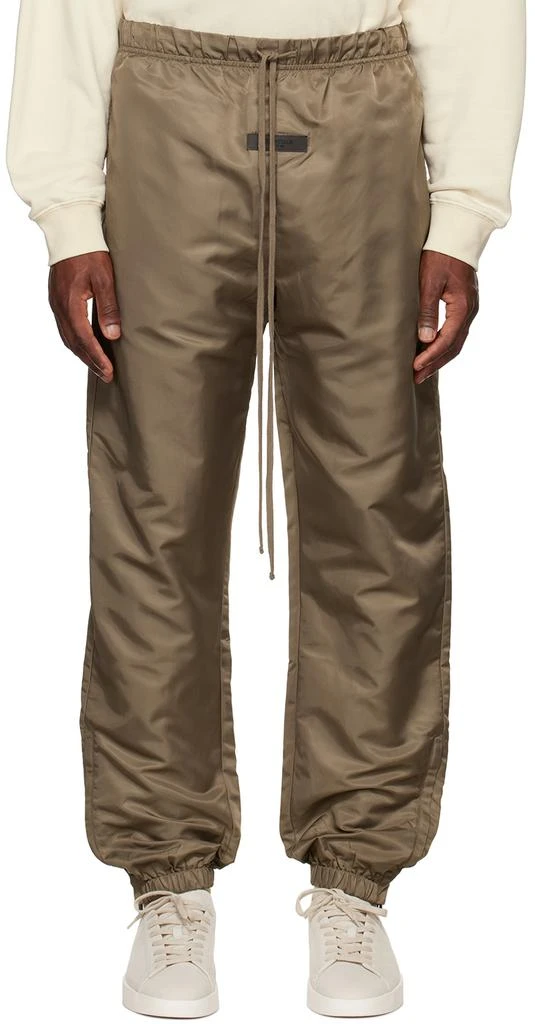 Fear of God ESSENTIALS Brown Nylon Lounge Pants 1