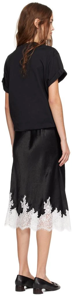 3.1 Phillip Lim Black Draped T-Shirt Slip Combo Midi Dress 3
