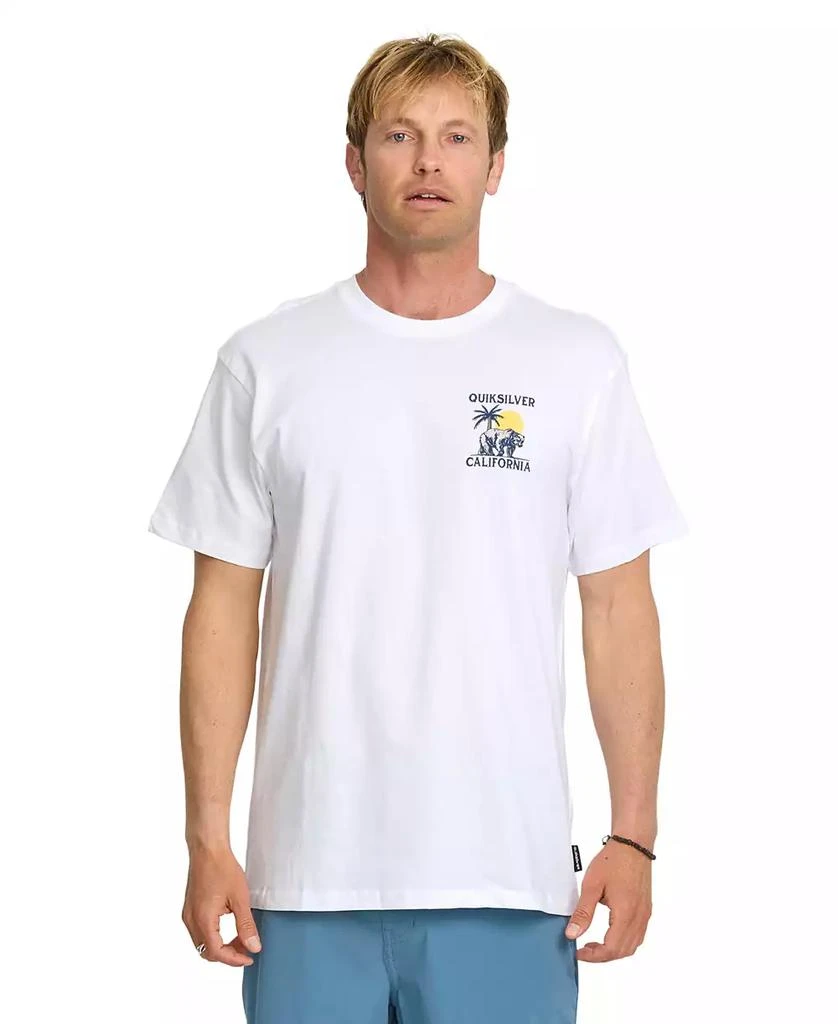 Quiksilver Men's California Bear Set Short Sleeve T-Shirt 2
