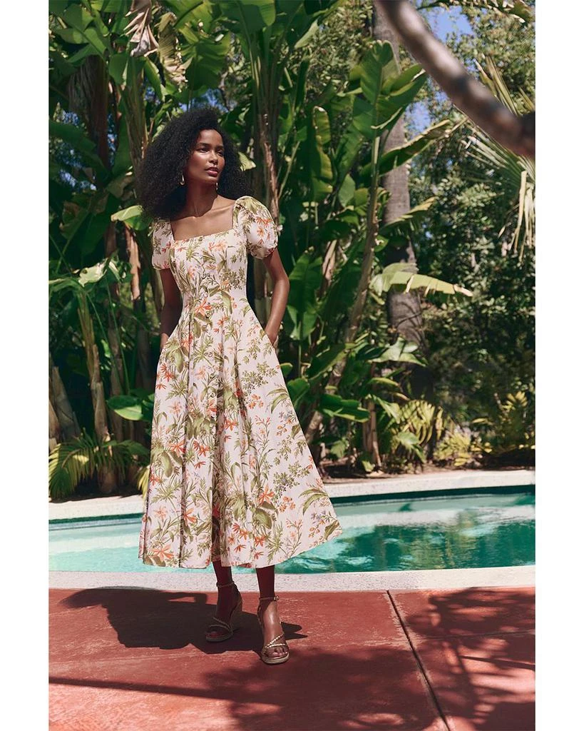 Paige Lindi Silk and Linen Dress 7