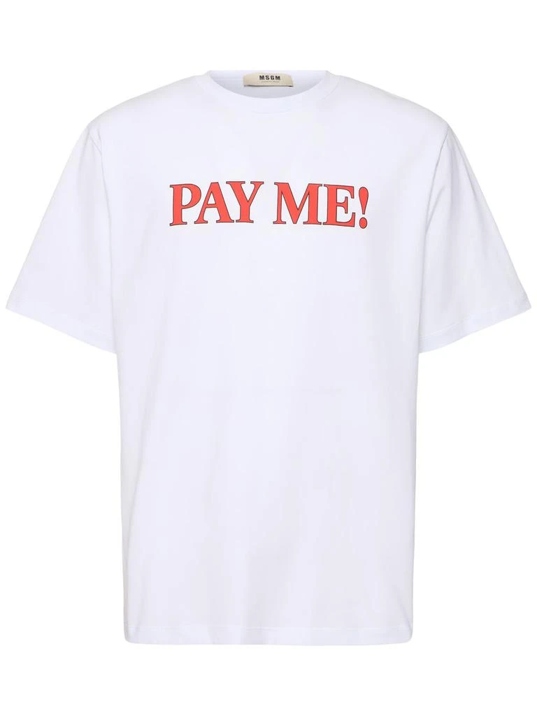 MSGM Cotton T-shirt 1