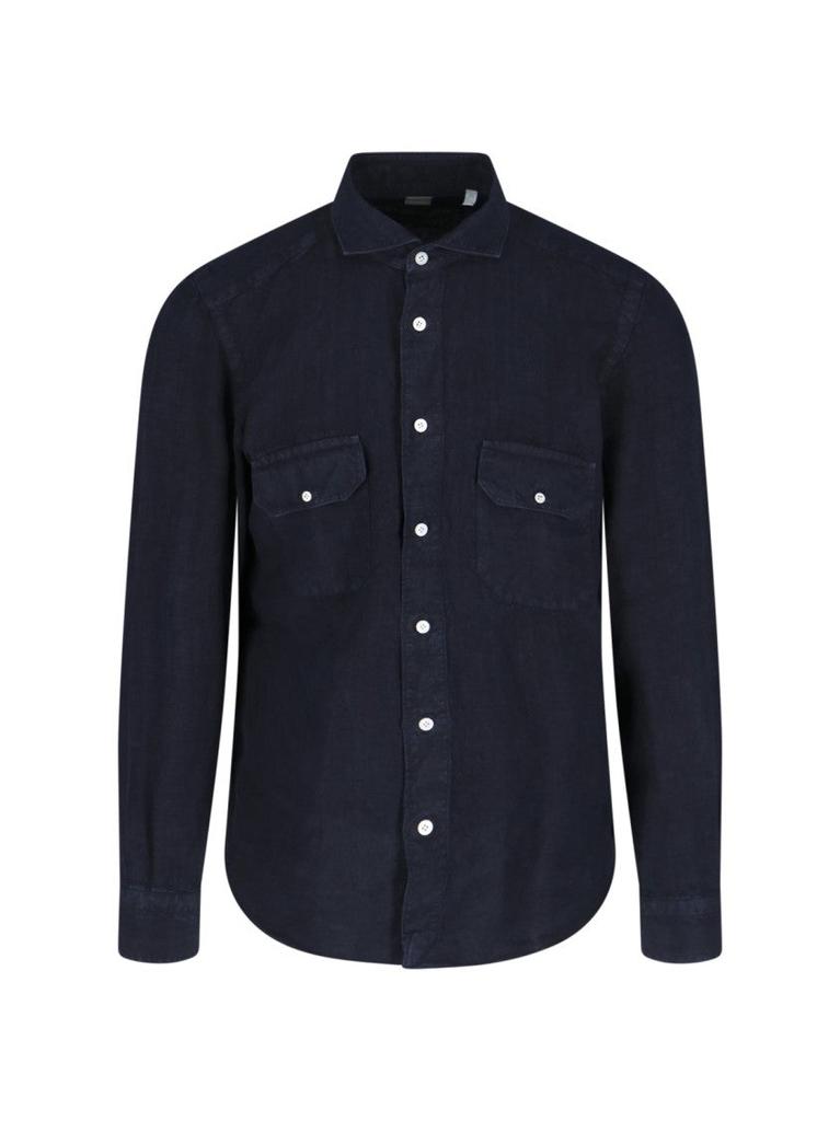 Finamore Linen Shirt – Black